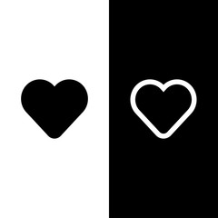 Heart icon illustration isolated vector sign symbol