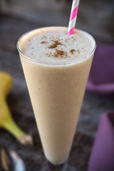 Coconut Banana Smoothie with Cinnamon