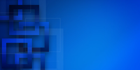 Fototapeta premium Abstract background with simple square or rectangle geometrical shapes. Geometric template with gradients. Line design, technology concept