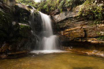 Waterfalls of the Cerrado biome. City of Carrancas, Minas Gerais, Brazil