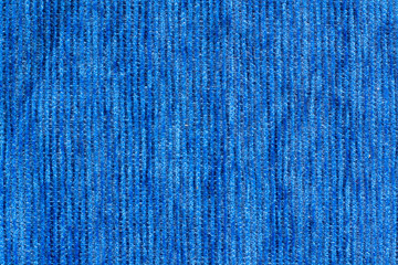 Color fabric texture. Soft blue fabric with vertical lines. Copy space