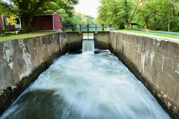 canal run off long exposure 