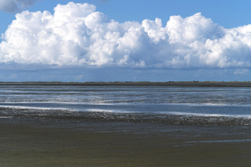 Küste der Nordsee im Nationalpark Wattenmeer - Stockfoto