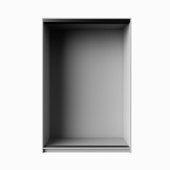 3d render of isolated cabinet on a white background. 