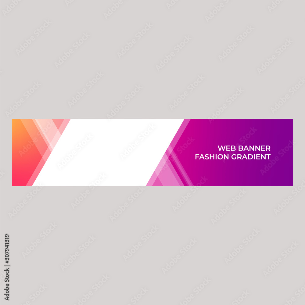 Poster web banner design, template header for site