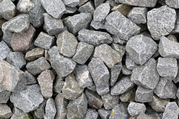 pile of grey rough stones background