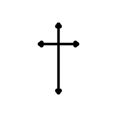 vector cross icon,  christ cross, crucifix