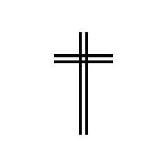 vector cross icon,  christ cross, crucifix