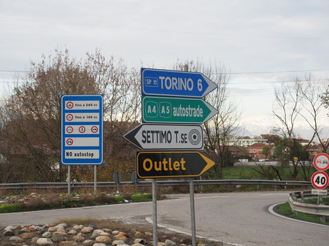 Many traffic signs