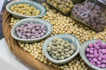 Cheonggukjang Bean. Beans used to make Korean food cheonggukjang