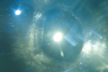 Easy to add overlay or screen filter over photos. Abstract sun burst. Digital lens flare...
