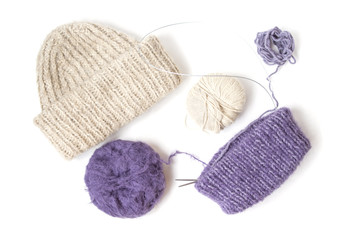 Knitting and yarn balls