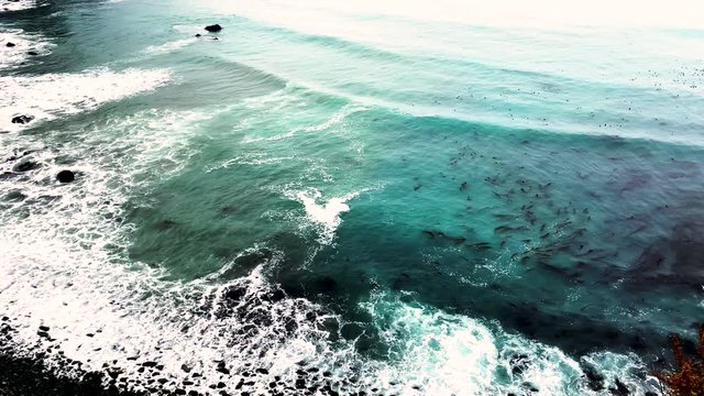 Foggy coast and dark water is make a creepy feeling in the gut.