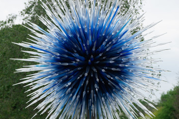 Blue Glass sculpture