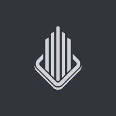 Real estate logo vector icon