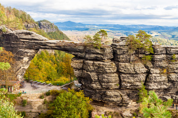 Das Prebischtor in Böhmen, Tschechische Republik