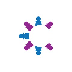 Community logo vector icon