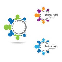 Community logo vector icon