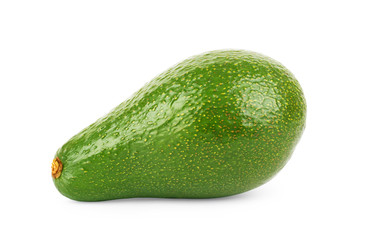 Fresh ripe avocado on a white background