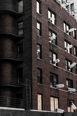 New York, December, 2017, apartment building under renovation