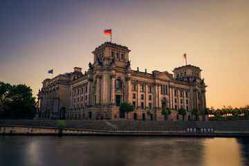 The German federal parliament "Bundestag" in Berlin