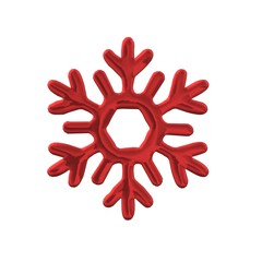 Obraz premium snowflake on white background