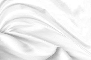 Fototapeta na wymiar white fabric texture background ,wavy fabric