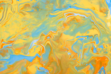 Fototapeta na wymiar Abstract colorful liquid paint background