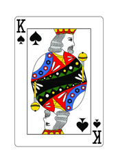  The King of Spades in the classic style.