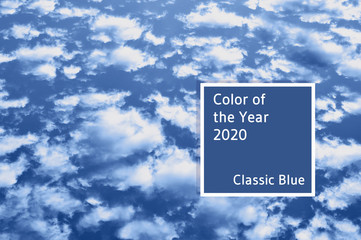 Blue sky background with clouds.