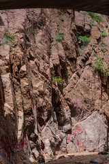 Red rock mountainside in Colorado