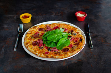 Italian Pizza stock image.