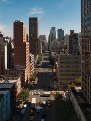 View of the 1st avenue. New York City. United States.