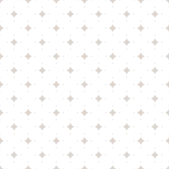 Subtle vector seamless pattern with tiny diamond shapes, stars, rhombuses. Simple repeat geometric background. Abstract texture in white and light gray colors. Elegant vintage ornament. Luxury design