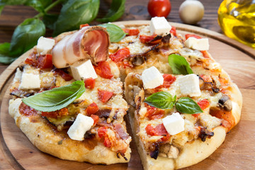 Homemade pizza