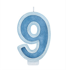 Watercolour illustration of blue 