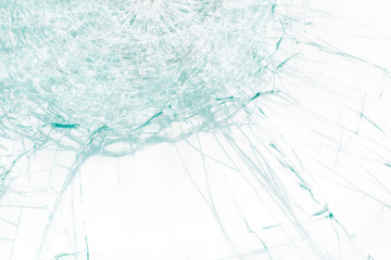 Broken glass with cracks. Perfect for background and design.