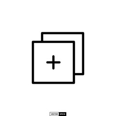 Fototapeta premium Add button icon, design inspiration vector template for interface and any purpose