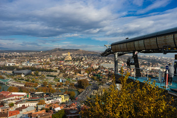 Fototapeta na wymiar Tbilisi's city downtown
