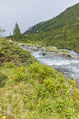 Cloudy Landscape of Malyovitsa river valley, Rila Mountain, Bulgaria