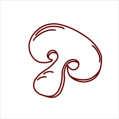 food, mushroom, vegetable, diet, health, icon, illustration, ingredient,