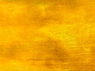 Obraz premium Shiny yellow leaf gold foil texture