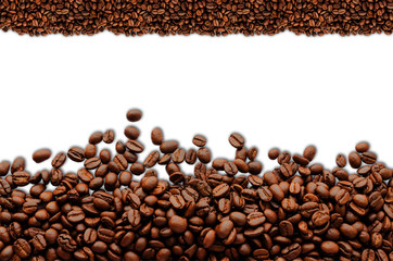 Coffee beans. Isolated on a white background.