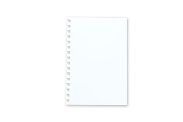 Bank white paper isolated on white background with clipping path.