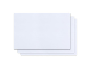 Bank white paper isolated on white background with clipping path.