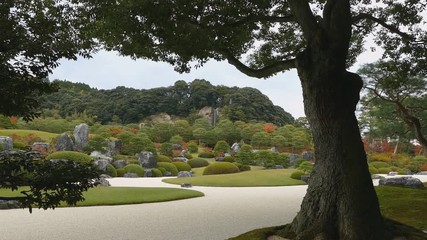 Yasugi-shi, Shimane-ken, Japan - Japanese garden art at ADACHI MUSEUM OF ART.