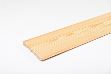 Wood board and timber cut and isolated on white background