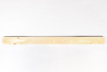 Wood board and timber cut and isolated on white background