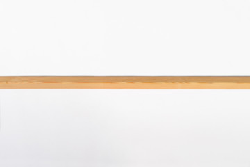 Wood board and timber cut and isolated on white background