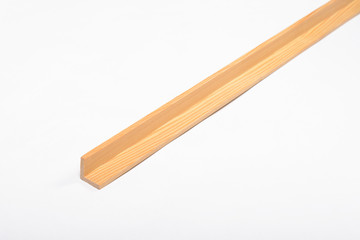 Wood board and timber cut and isolated on white background